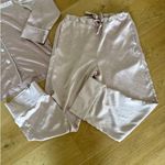 Benefit x Mommesilk Long Sleeve Piped Pyjama Set in Blush Pink Photo 2