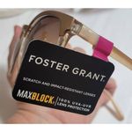 Foster Grant NWT  Champagne Gold Toned Sunglasses MAXBLOCK Scratch and Impact Res Photo 8