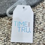 Time And Tru NWT  Heather Gray Banded Fedora Hat One Size Adjustable Photo 6