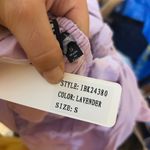 INA NWT  Lavender Ruffle Tie Back Top Photo 5