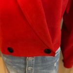 Bill Blass Blassuede By Red & Black Ultrasuede Boxy Cropped Jacket Size 8. Photo 3