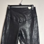 Aerie Offline The Hugger Hi-Rise Faux Leather Leggings Black Size L Photo 2