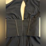 Oh Polly Joelene Long Sleeve Plunge Neck Mini Dress in Black NWT Photo 11