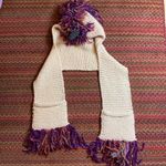 UNICORN KNIT SCARF HOODIE COSTUME HALLOWEEN COSPLAY Purple Photo 3