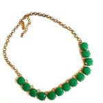 The Limited  gold tone and green statement necklace Photo 4