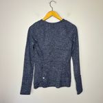 Lululemon Cypress Kiss Long Sleeve Shirt Fusion Jacquard Black Violet Size 6 Photo 10