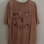 Mighty fine New Oversized Cowgirl Graphic Print Mauve T-shirt Size 2X Photo 0