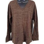 Vintage Terry Lewis Classic Luxuries Brown Metallic Wool Blend V Photo 0