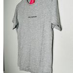 One Teaspoon Grey Marl Logo Crewneck Short Sleeves Tee Shirt NWT size Small Photo 2