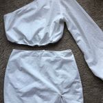Pretty Little Thing White Mini Skirt Set Photo 6
