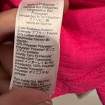 J.Crew  Quilted Sweatshirt Mockneck Hot Pink Herringbone Gold Button XXS NWT Photo 9