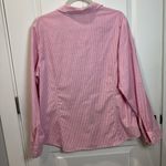 Riders By Lee  Pink and White Striped Shirt size XL long sleeve button up Photo 7