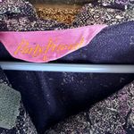 Partly Friend Cropped Floral Button Down Blouse Abstract Print Size L Purple Size L Photo 5