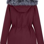 Women's Plus Size Winter Coat Waterproof Puffer Jacket Warm Thicken Parka with Removable Hood Photo 1