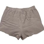 Cupcakes & Cashmere Gray Crochet Lace Trimmed Pull On Shorts size Small Photo 3