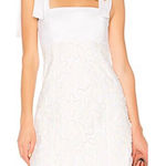 Alexis  Elaina Revolve Floral 3D Applique Tie Bow Mini Dress Size Small Photo 0