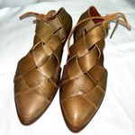 Free People  woven shoes with leather tie, size 37 Photo 1
