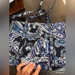 Vera Bradley Navy and White Paisley Shoulder Bag Photo 1