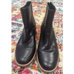 Sperry Maya Belle Leather Back Zip Ankle Boots Textured Black Size 7.5 Photo 2