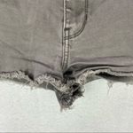 Hollister  Womens Shorts Size 26 Gray Denim Stretch Mid‎ Rise Cutoff Distressed Photo 4