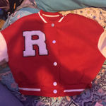 SheIn Red Lettermen  Photo 0