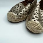 Patricia Nash Elena Gold Metallic Slip On Espadrille Shoes Size 7.5 Photo 4