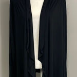 J.Jill Black Waterfall cardigan sweater size XL Lightweight Photo 0
