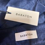 Aritzia NEW  Babaton Women's Blue Silky Satin Side Zip Mini Slip Pencil Skirt 0 Photo 3