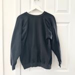 Cotfer Washed Black Relaxed Shoulders Swiss Tradition Embroidered Sweatshirt M Size M Photo 8