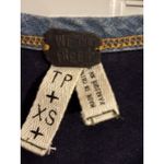We The Free  Navy Blue Long Sleeve Henley Top Distressed Detail XS Photo 3