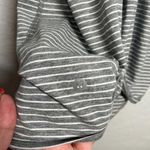 Lululemon  Women 4 Gray White All Tied Up Tank Striped Open Back Athletic Workout Photo 6