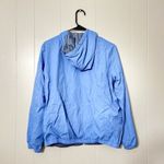 Voyager Women's Reversible Hooded Windbreaker Blue Gray Full Zip Size S EUC Photo 3
