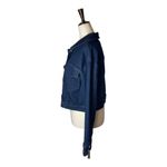 Good American  Blue The 70s Icon Cropped‎ Denim Jean Jacket Size M Photo 6