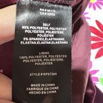 Greylin  Anthropologie‎ Luna Velvet Jumpsuit Wide Leg Cropped Burgundy Small Photo 13