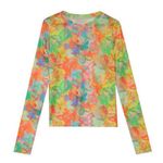 Butterfly print mesh tops Size M Photo 0