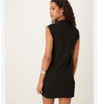 MNG‎ Basics Black Mini Dress Cap Sleeves V Photo 1