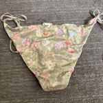 Billabong Feelin Peaceful Tropic Reversible Bikini Bottom Green Floral L/12 NWT Photo 3