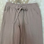 Love scarlet tan flowy elastic waistband pants women’s size large Photo 3