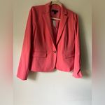 Ann Taylor Women’s Coral Pink One-Button Blazer Size 4 NWT Photo 8