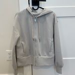 Apana  Light Gray Zip-Up Hoodie Photo 1