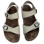 Birki's Le‎ Mans Birkenstock Footbed Champagne Sandals EU39 US 8 Photo 0