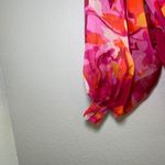 Flying Tomato  Floral Bodysuit Pink Orange Long Sleeve coquette boho Sheer Size S Photo 1