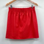 J.Crew  Sidewalk Skirt High Waisted Coral Salmon Smocked Paperbag Waist 6 Photo 6