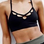 Free People FP Movement Size M Moonshadow Black Stretch Bra Racerback OB465629 Size M Photo 0