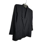 Vintage Casablanca Black Blazer Made In‎ USA Size 8 Photo 2