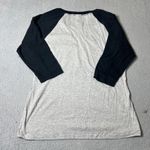 Port Authority NEW Green Eggs and Ham Raglan Tee Womens L Gray Dr Seuss Shirt Photo 2