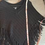 Coldwater Creek 52 Weekends Black Sweater with Fringe by Photo 4