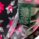 Ralph Lauren Lauren Woman Floral Print Black Pink Short Sleeve Top Size 1X Photo 4