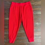 J.Crew Red Cotton Waffle Cozy Joggers Pajama Bottoms | Med 💚🎀 Photo 6