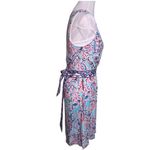 Lilly Pulitzer  Bellina Womens Small Wrap Seashell Print V Neck Sleeveless Dress Photo 3